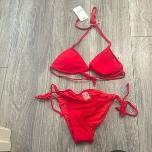 Pick pink 2 piece bathing suit set size small